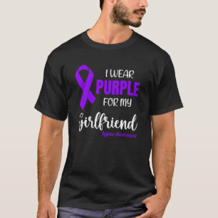 T-shirt Je porte le violet pour ma copine pour les lauréat