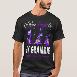 T-shirt Je Porte Le Violet Pour MA GRAMMIE Violence Domest