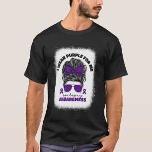 T-shirt Je Porte Le Violet Pour Moi La Sensibilisation À L
