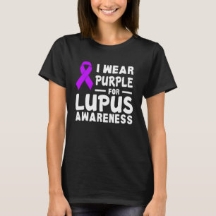 T-shirt Je Porte Le Violet Pour Moi-Même Lupus Les Guerrie