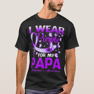 T-shirt Je porte le violet pour mon papa La sensibilisatio