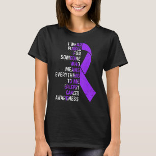 T-shirt Je Porte L'Épilepsie Du Ruban Violet De L'Épilepsi