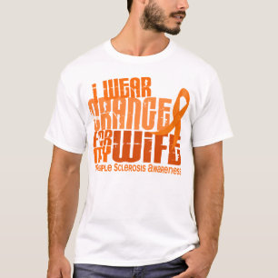 T-shirt Je porte l'orange pour la sclérose en plaques de