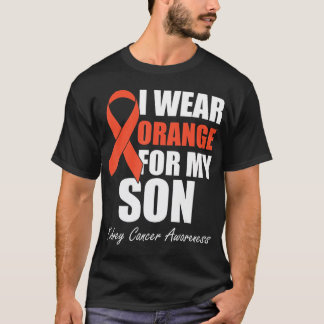 T-shirt Je Porte L'Orange Pour Mon Fils Sensibilisation Au