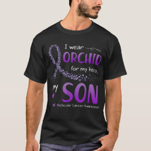 T-shirt Je Porte L'Orchidée Pour Le Fils Sensibiliser Au C