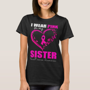 T-shirt Je porte Nk pour le ruban en forme de coeur contre