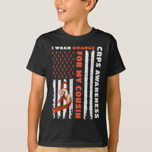 T-shirt Je Porte Orange Pour La Sensibilisation à La Crps 