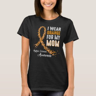 T-shirt Je Porte Orange Pour Ma Mère Sclérose En Plaques