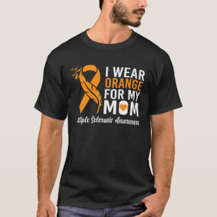 T-shirt Je Porte Orange Pour Ma Mère Sclérose En Plaques