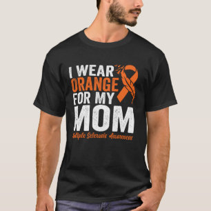 T-shirt Je Porte Orange Pour Ma Mère Sclérose En Plaques