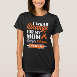 T-shirt Je Porte Orange Pour Ma Mère Sclérose En Plaques