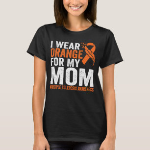 T-shirt Je Porte Orange Pour Ma Mère Sclérose En Plaques
