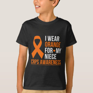 T-shirt Je Porte Orange Pour Ma Nièce Rsd Crps Sensibilisa