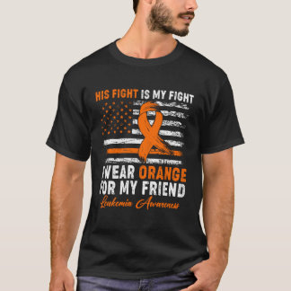 T-shirt Je Porte Orange Pour Mon Ami Mois De Sensibilisati