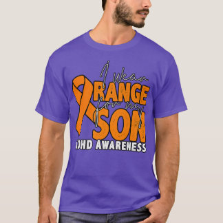 T-shirt Je Porte Orange Pour Mon Fils