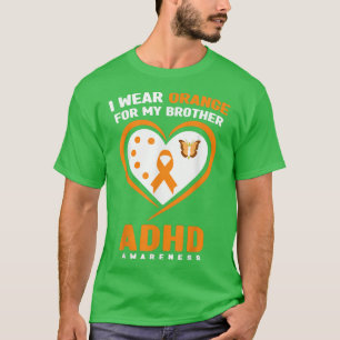 T-shirt Je Porte Orange Pour Mon Mois De Sensibilisation A