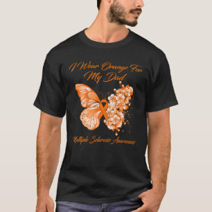 T-shirt Je Porte Orange Pour Mon Papa Sclérose En Plaques