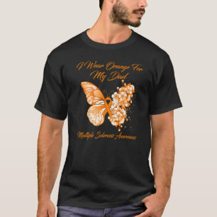 T-shirt Je Porte Orange Pour Mon Papa Sclérose En Plaques