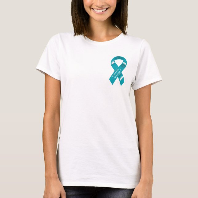 T-shirt Je porte Teal pour ma fille (Devant)