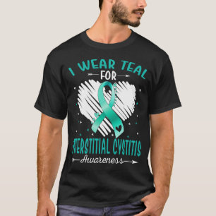 T-shirt Je Porte Turquoise Pour La Sensibilisation INTERST