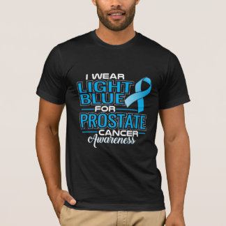 T-shirt Je Porte Un Bleu Léger Pour La Sensibilisation Au