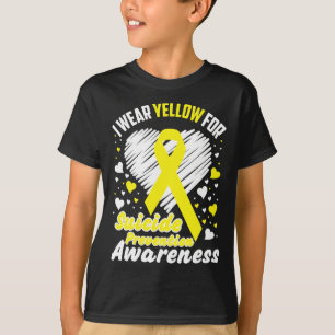 T-shirt Je Porte Un Jaune Pour La Sensibilisation À La Pré