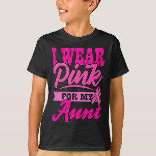 T-shirt JE PORTE UN ROSE POUR MA TANTE Journée Mondiale du