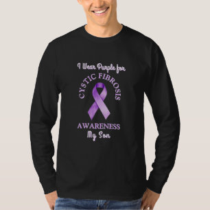T-shirt Je porte un ruban violet des FC pour mon fils