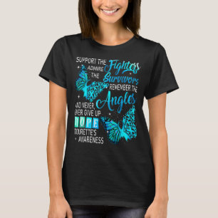 T-shirt Je porte un soutien Turquoise Les Combattants Tour