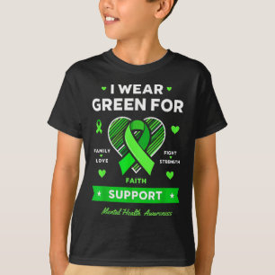 T-shirt Je porte une sensibilisation à la santé mentale ve