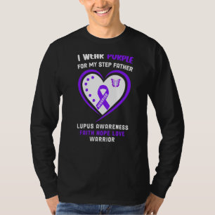 T-shirt Je Porte Violet Pour Mon Pas Père Lupus Sensibilis