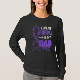 T-shirt Je Porte Violet Pour Papa Lupus Sensibilisation Fa