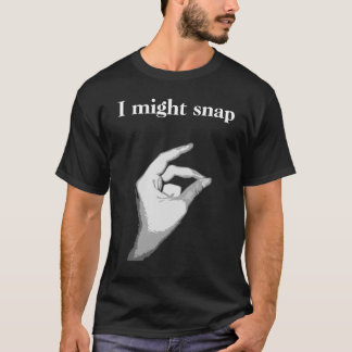 T-shirt "Je pourrais casser" la chemise