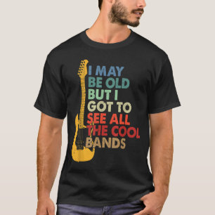 T-shirt Je Pourrais Être Vieux Chemise Guitare Amateurs Gu