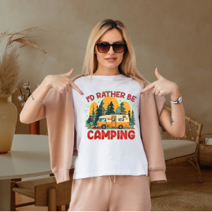 T-shirt Je préfère camper