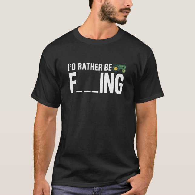 T-shirt Je préfère cultiver (Devant)