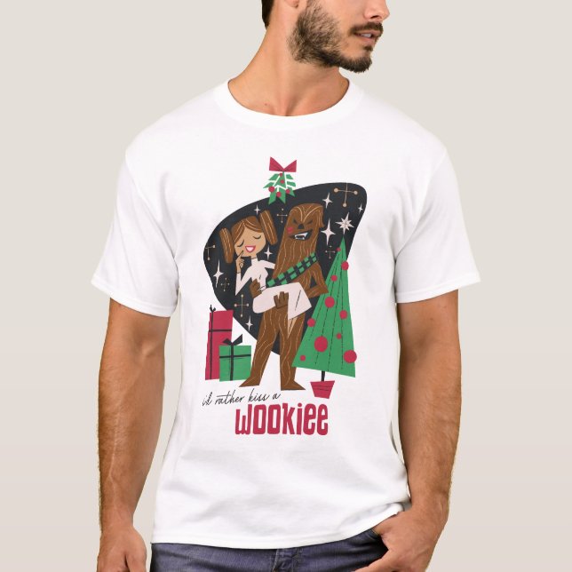 T-shirt Je préfère Embrasser un Wookieee (Devant)