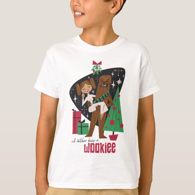 T-shirt Je préfère Embrasser un Wookieee (Devant)