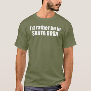 T-shirt Je préfère être à Père Noël Rosa en Californie