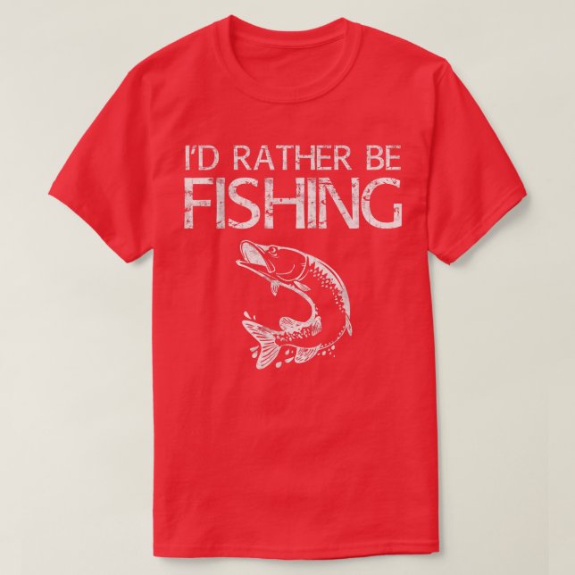 T-shirt Je préfère être pêcheur (Design devant)