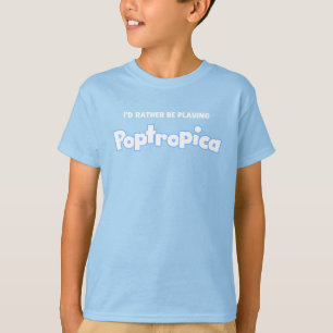 T-shirt Je préfère jouer à Poptropica