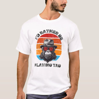 T-shirt Je préfère jouer au tag avec un maillot de balise 