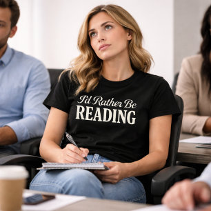 T-shirt 'Je préfère lire'