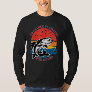 T-shirt Je Préfère Pêcher Avec Mon Père