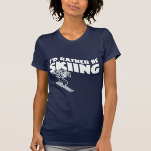 T-shirt Je préfère skier (femelle)