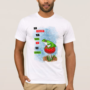 T-shirt Je préfère une grenouille à un prince   Artwork de