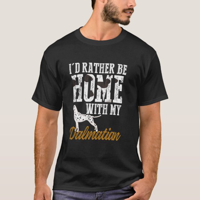 T-shirt Je Préférerais Être Chez Moi Avec Mon Amour Drôle  (Devant)