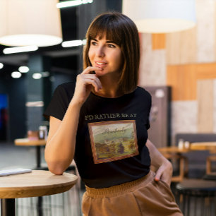 T-shirt Je préférerais être chez Pemberly Jane Austen Vint