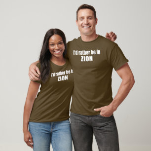T-shirt Je Préférerais Être Dans Le Parc National De Sion 