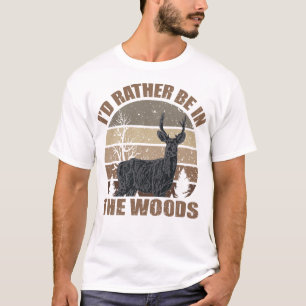 T-shirt Je préférerais être dans les bois
